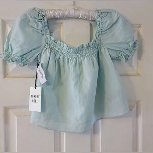 Sunday Best- Aritzia Cropped blouse